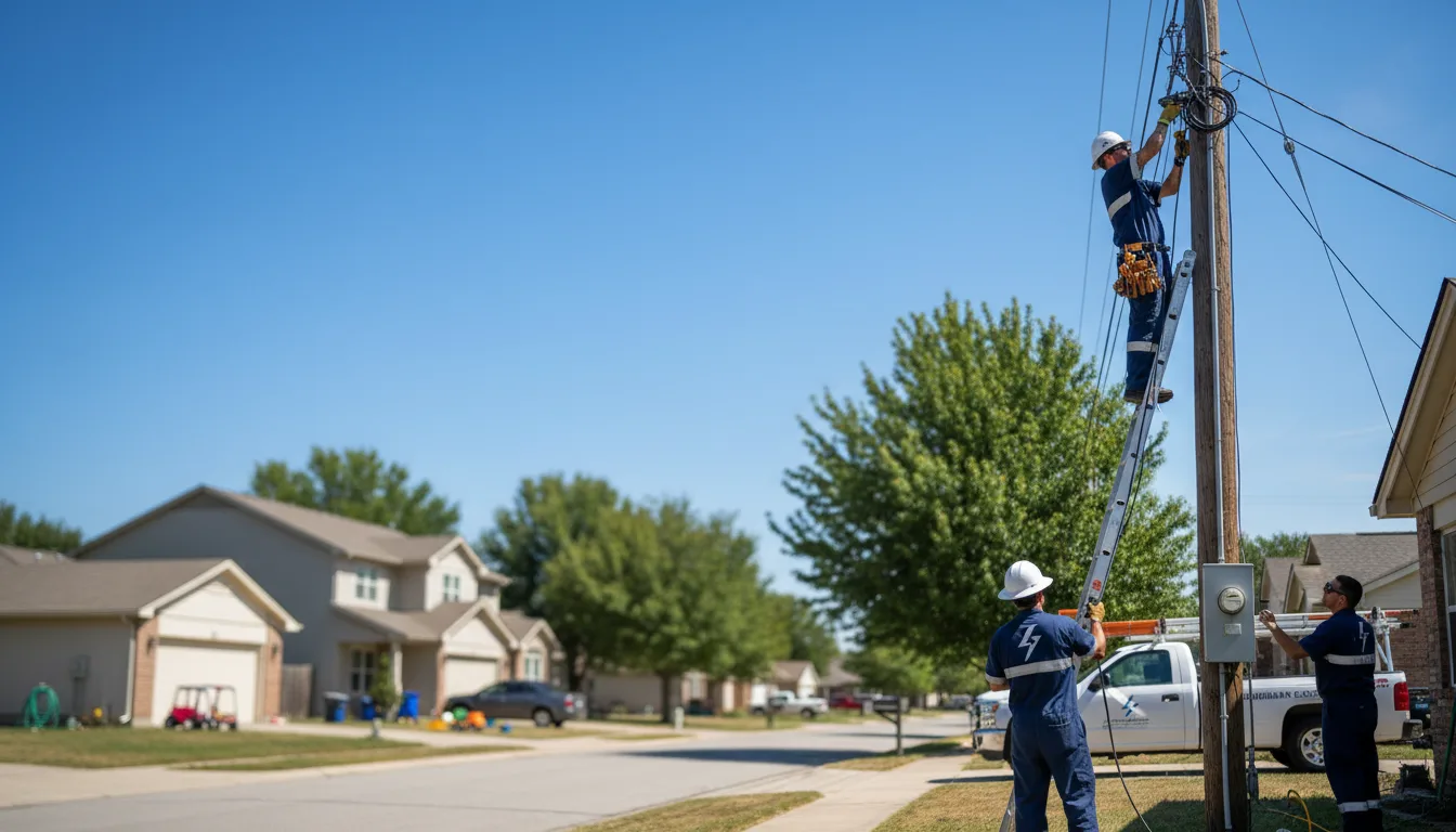 Residential electrician providing installation services in Mammoth Spring, AR